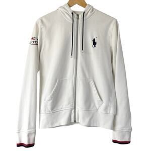 Polo Ralph Lauren US Open Hoodie Women’s Large Full Zip White